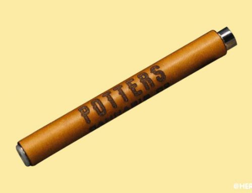 Potters Cannabis Leather Wrapped Battery
